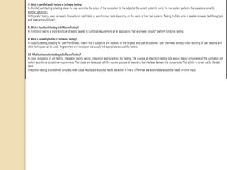 Software Testing notes