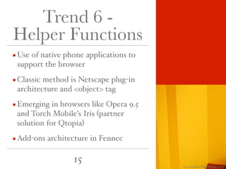Mobile Web Evolution - Rich Mobile Applications and Real-time Web UX