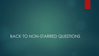 BACK TO NON-STARRED QUESTIONS
 