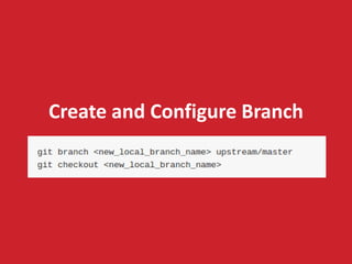 Create and Configure Branch
 