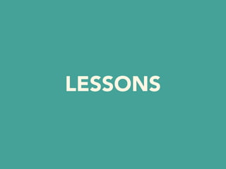 LESSONS
 