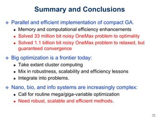 Towards billion bit optimization via parallel estimation of distribution algorithm