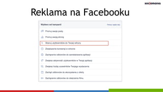 Reklama na Facebooku
 