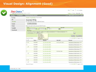 Visual Design: Alignment (Good) 
