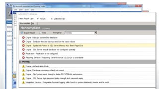 Administration – mo betta
 Microsoft Assessment & Planning Toolkit (MAP):
http://www.microsoft.com/MAP
 Discovers SQL Servers and takes a full inventory of your estate.
 Great for migration planning and consolidation projects.
 Infrastructure Planning and Design Guide: a Microsoft checklist and decision
tree, http://www.microsoft.com/IPD
 Best Practice Analyser: http://bit.ly/1FxcvdS
 Checks your SQL2012 database for potential performance and configuration
issues.
 Determines if the configurations are set according to the recommended best
practices. Reports when they’re different from Microsoft’s recommendation.
 Recommends some solutions. SOME!
 