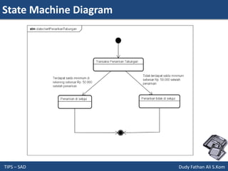 State Machine Diagram
TIPS – SAD Dudy Fathan Ali S.Kom
 