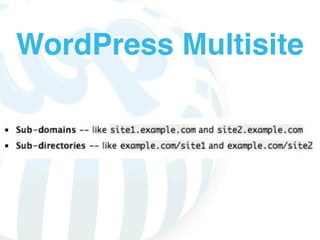 WordPress Multisite
 