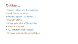 CNS - Unit - 2 - Stream Ciphers and Block Ciphers
