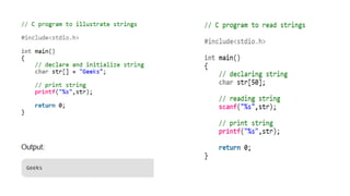 UNIT 4C-Strings.pptx for c language and basic knowledge