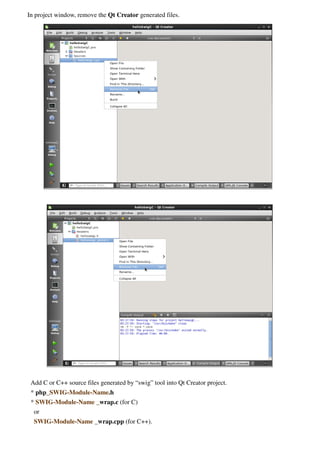 5) In Qt PRO file, change the value of TARGET variable for output file name you want.
 