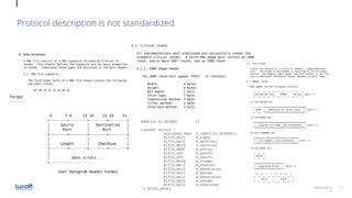 4
www.luxoft.co
m
Protocol description is not standardized
 