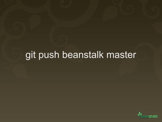 git push beanstalk master 