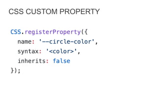 CSS CUSTOM PROPERTY
 