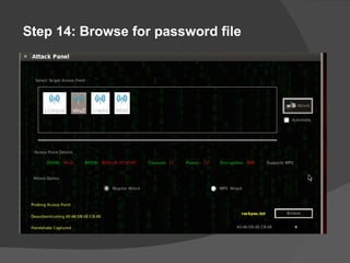 Step 14: Browse for password file
 