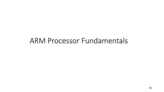 16
ARM Processor Fundamentals
 