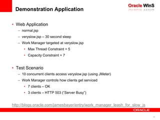Target at the entire server (“default” Work Manager)