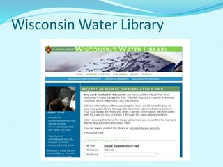 Wisconsin Water Library
 