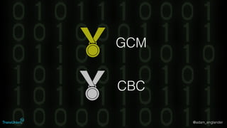 @adam_englander
GCM
CBC
 