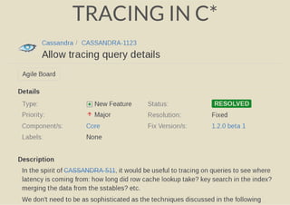 TRACING IN C*
 