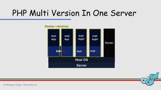 PHP Multi Version In One Server
Mr.Weerayut Hongsa - @kusumoto_ton
 