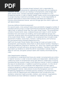 Statement On Jeffries Street Encampment From Crisis Intervention