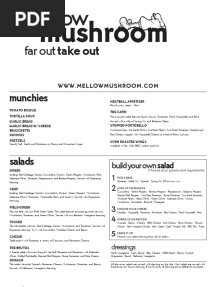 Mellow Mushroom Menu