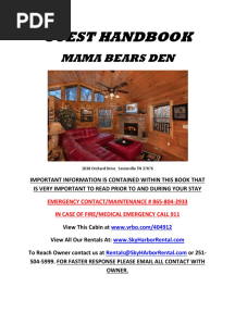 Mama Bear Den Checkin Package