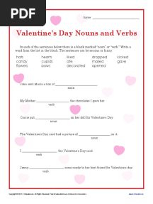 g2 Valentines Nouns and Verbs