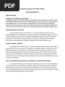 Rationale Reflection Standard 6