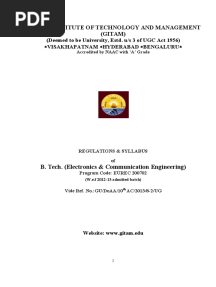 B.tech Syllabus Wef 2012-13 Admitted Batch