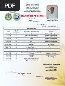 Classroom Program Uldarico