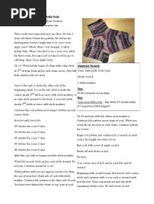 Materials Needed Yarn: Knit Picks Sock Yarn Hook: Used E Size: Key