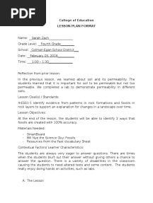 College of Education Lesson Plan Format