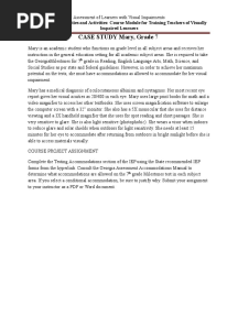 Case Study - Mary Testing 4 Standard 8