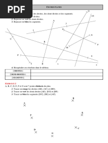 Chap 2 - Ex 1B - Tracer Des Droites, Demi-Droites, Segments - CORRIGE