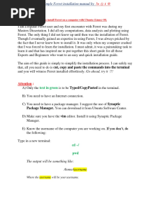 Ferret Installation Example PDF