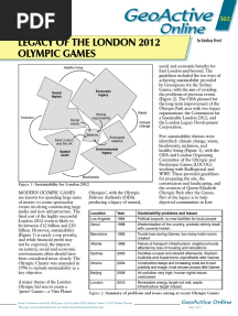 Olympics London 2012 Geofile