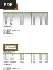 Pricelist Laminated Floor