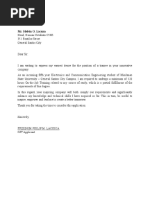 Application Letter - Lachica
