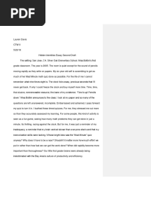 Hi Essay 2nd Draft