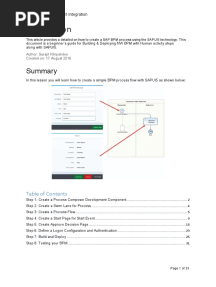 SAP BPM With SAPUI5 Integration R1.0
