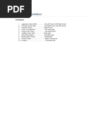 Tracy Kenpo Curriculum