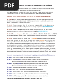 Protocolo Da Limpeza Hepática