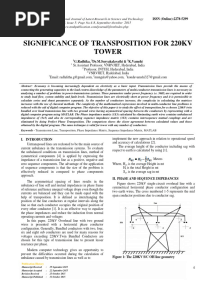 Significance of Transposition For 220 KV Tower