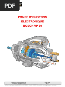148 S - Pompe D'injection Élec Bosch VP 30 PDF