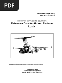 FM 4-20.116 (2001) Airdrop of Supplies and Equipment Reference Data For Airdrop Platform Loads