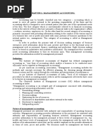 Chapter 1: Management Accounting