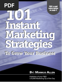 101 Instant Marketing Strategies PDF