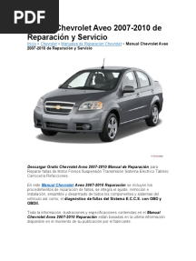 Manual Chevrolet Aveo 2007