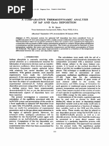 A Comparative Thermodynamic Analysis of Inp and Gaas Deposition